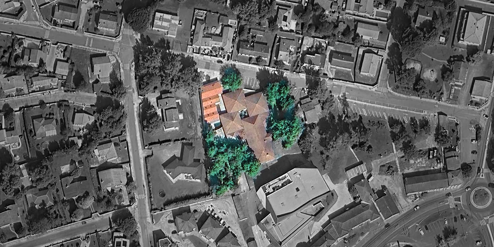plan masse du projet dans le quartier de Saint Jean d'Illac