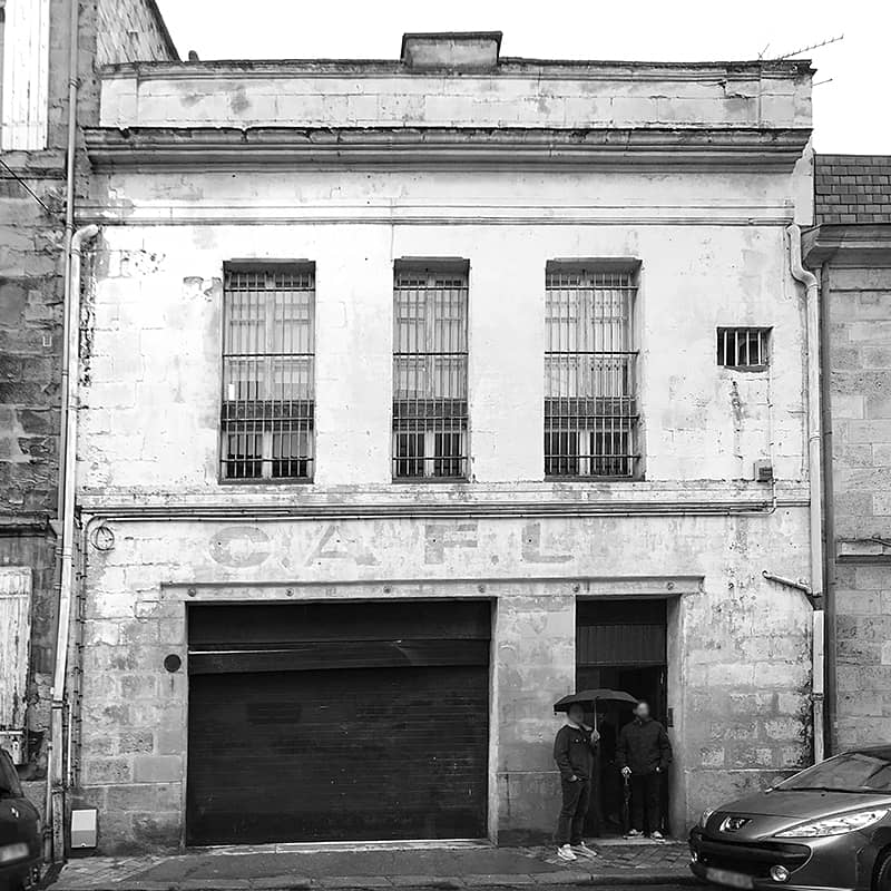 photo de la façade sur rue, avant réhabilitation
