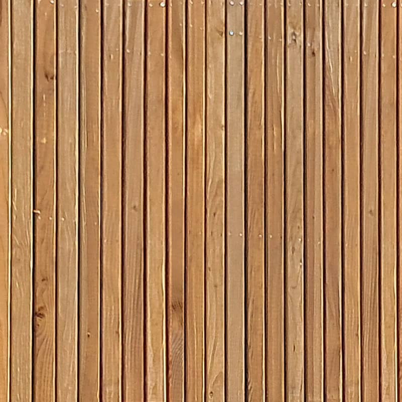 détail sur le bardage bois