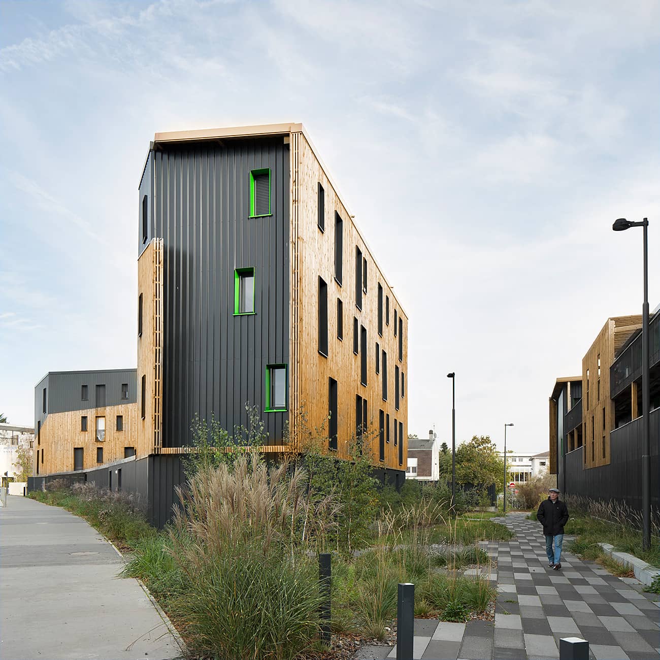 Architecte Bordeaux - logements sociaux rénovés Grand Parc