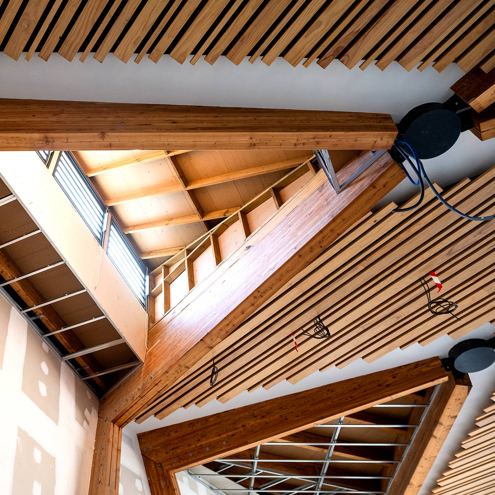 détail des plafonds en bois