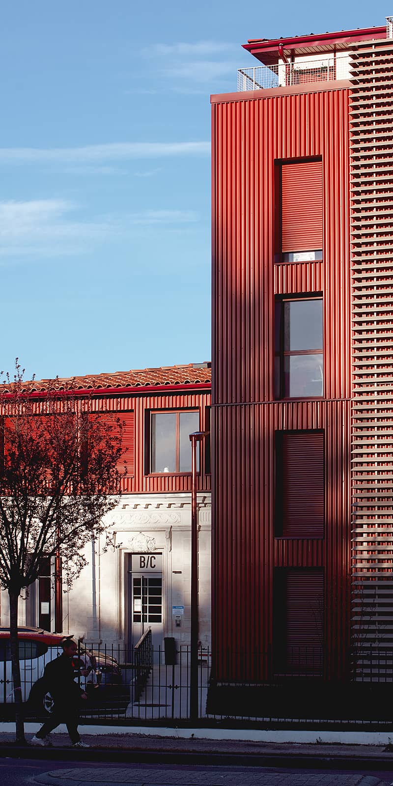Vue extérieurs des niveaux de la résidences